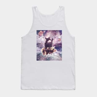 Sloth Riding Unicorn Llama on Taco Tank Top